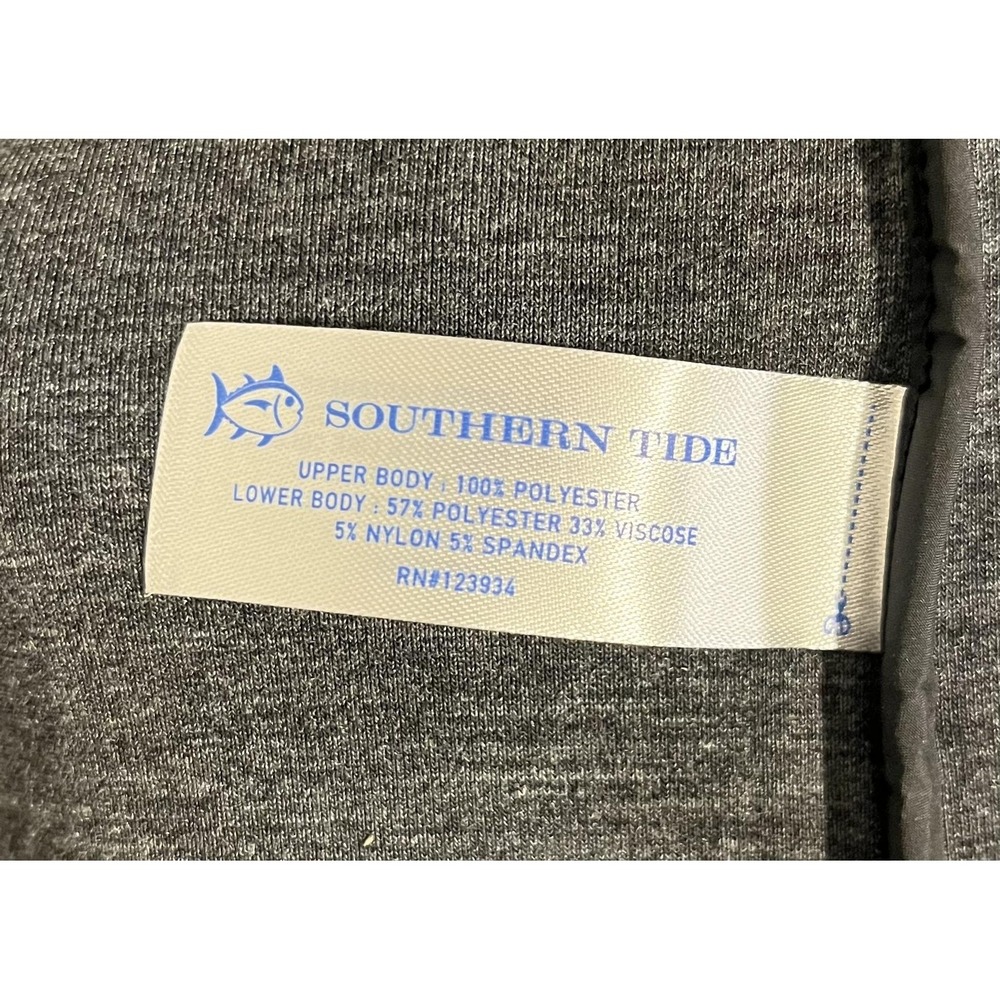 Southern Tide Vest Mens 2XL Gray Black Full‎ Zip Golf Performance Lightweight - Picture 8 of 10
